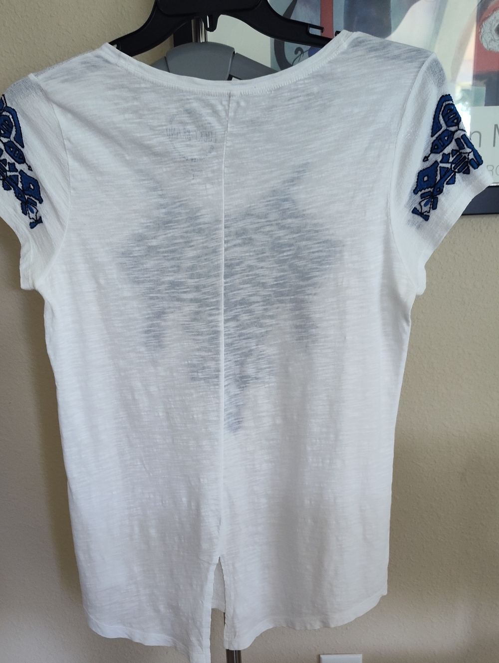 Lucky Brand Embroidered Cotton Shirt, Size L - Picture 4 of 4